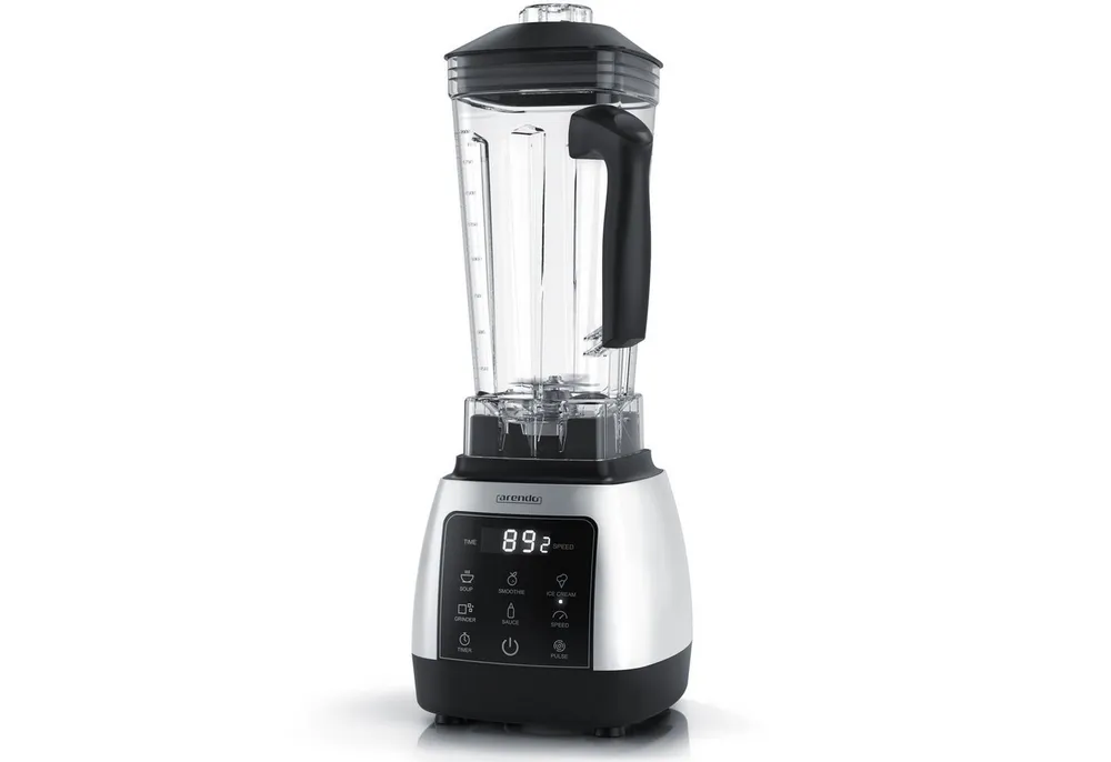 Arendo Standmixer Hochleitungsmixer 2000 W mit Touchpanel, max. 24.000 U/min, 2000 W, Mixer mit Pulsfunktion, Timer, 5 Programme, Mixer mit Display