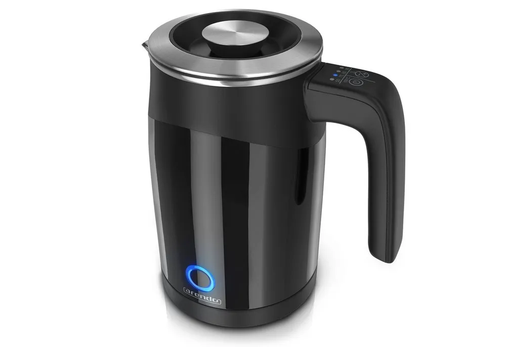 Arendo Wasserkocher Edelstahl Mini Teekocher, Temperatureinstellung & Überhitzungsschutz, 0,5 l, 1100 W, Single Wasserkocher / Reisewasserkocher, energiesparend