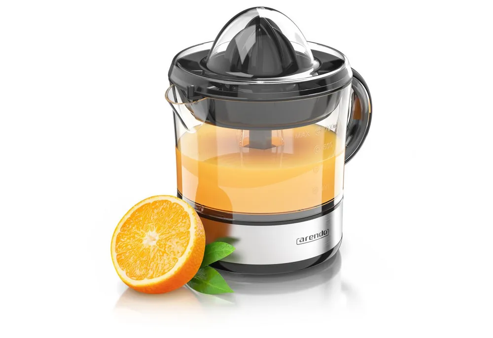 Arendo Zitruspresse Edelstahl Zitronenpresse, Orangenpresse Limettenpresse Entsafter, 700 ml Fruchtsaftbehälter, Presskegel mit zwei Drehrichtungen, 40W
