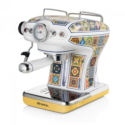 Kaffeemaschine Manuell Ariete 1389/1P 0,9L 15 bar mit Milchaufschäumer Gelb