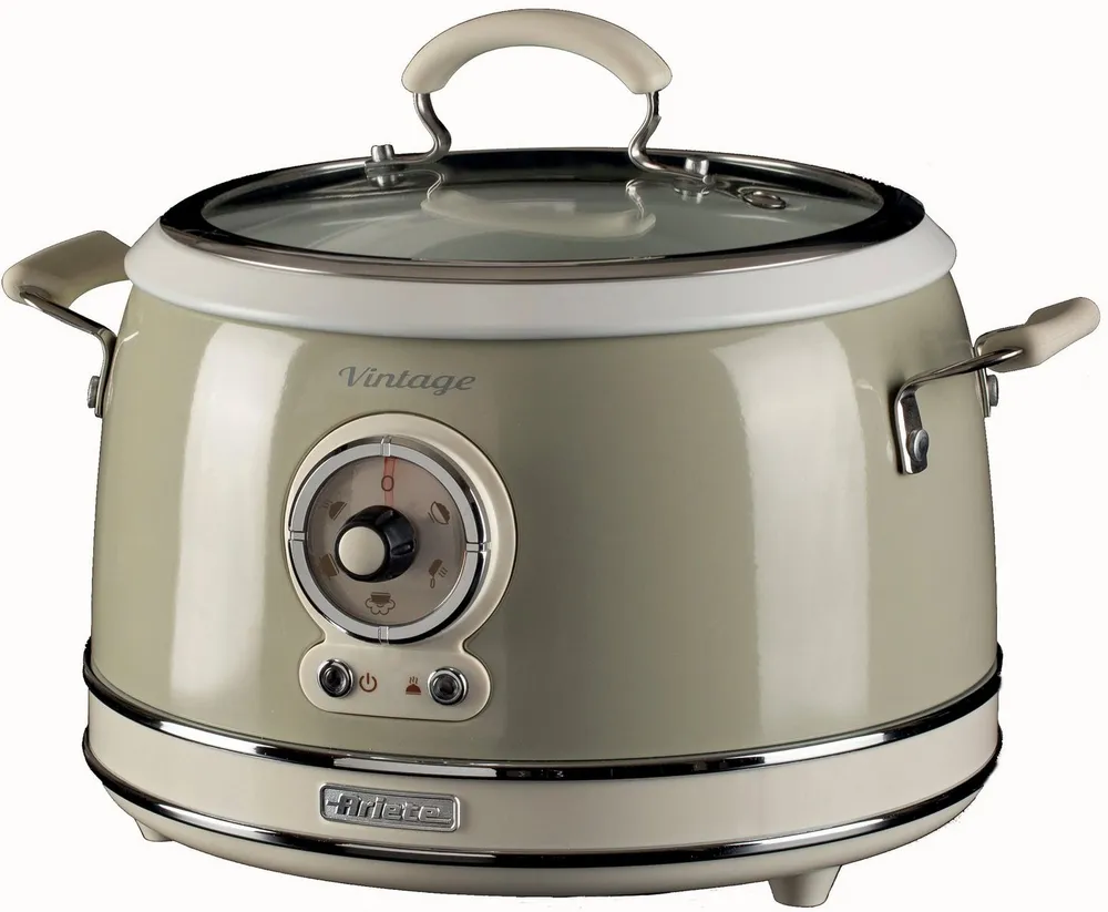 Ariete Multikocher 2904CR, 650 W, 3 l Schüssel, Slowcooker/Reiskocher