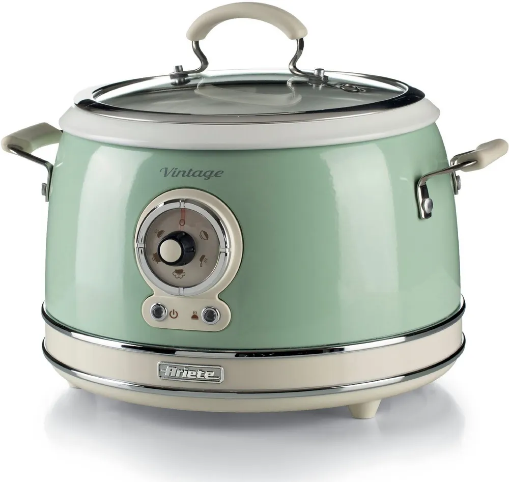 Ariete Multikocher 2904GR, 650 W, 3 l Schüssel, Slowcooker/Reiskocher