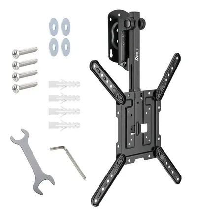 ARLI TV-Deckenhalterung TV Deckenhalterung klappbar für 23 – 55 Zoll neigbar, schwenkbar, (bis 55,00 Zoll, faltbar für LED LCD OLED Curved Fernseher)