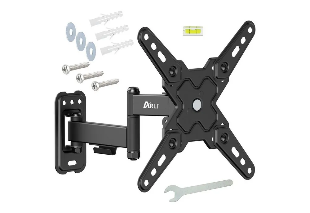 ARLI TV-Wandhalterung TV Wandhalterung ausziehbar 13 - 42 zoll LED OLED VESA Curved, (bis 42,00 Zoll, 1-tlg., neigbar schwenkbar drehbar)
