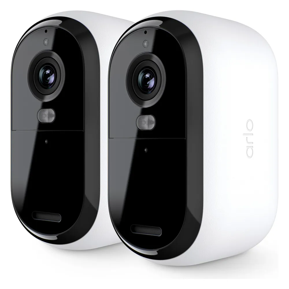 Arlo Essential 3 2K-Sicherheitskamera - 2er-Set - Weiß