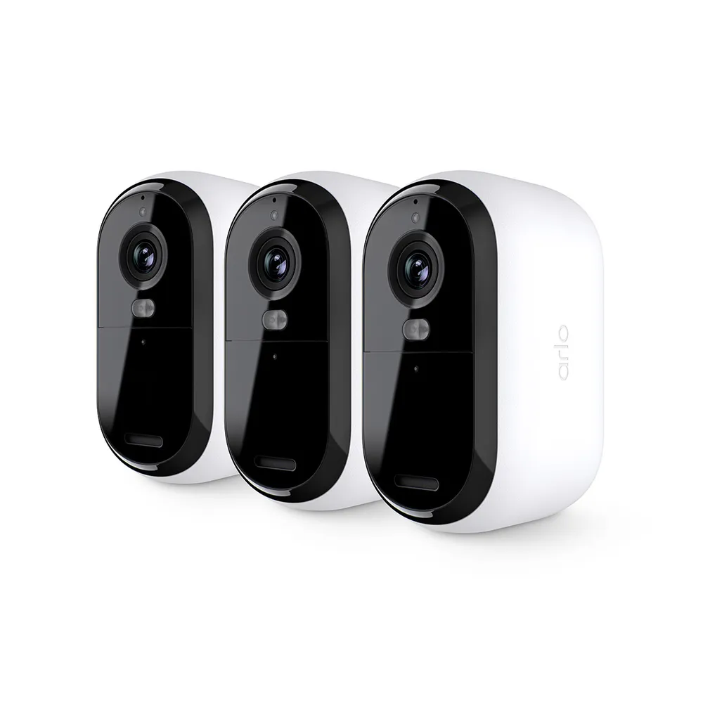 Arlo Essential 3 2K-Sicherheitskamera - 3er-Set - Weiß