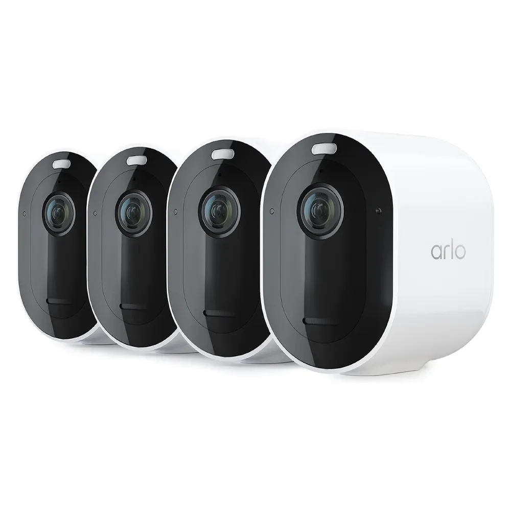 Arlo PRO 6 2K+ Überwachungskamera - 4er-Set - Weiß