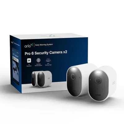 Überwachungskamera Arlo Pro VMC4270P 2K Nachtsicht Außen Alarm Zwei-Wege-Audio Sprachsteuerung