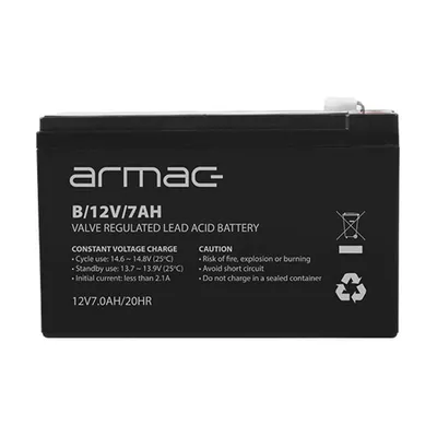 Armac B/12V/7AH Sealed Lead Acid (VRLA) Batterie 12 V 7 Ah Schwarz