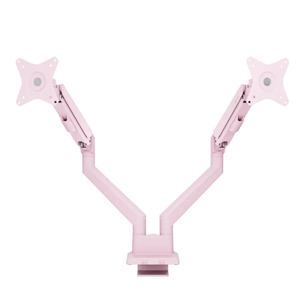 Alzare Neo Duo Doppelter Gasfeder-Monitorarm, Pink