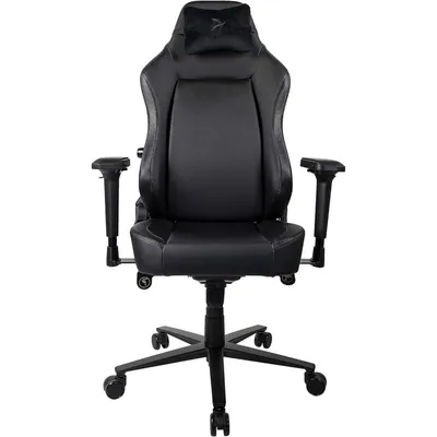 Arozzi Primo Pu Black Gaming-Stuhl, schwarzes Logo