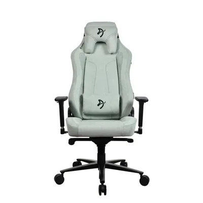 Gaming-Stuhl Arozzi Vernazza SoftFabric Pearl Green ergonomisch, 3D-Armlehnen