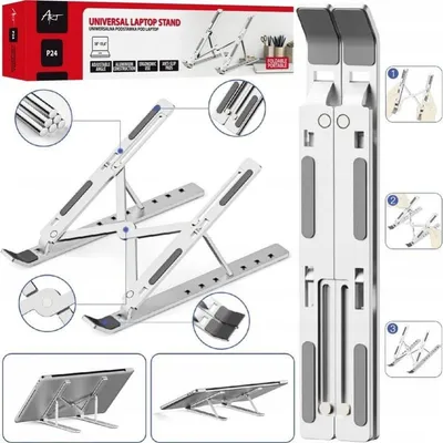 Verstellbarer Laptop-Ständer Art P24 aus Aluminium faltbar