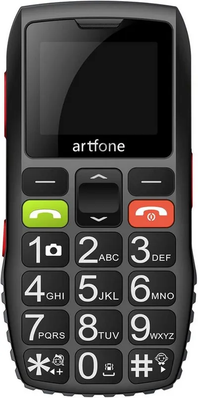 artfone C1+ Senioren Handy ohne Vertrag mit Notruftaste Rentnerhandy Seniorenhandy (Große Tasten, 10 Tage Akkulaufzeit, 100 Kontakte)