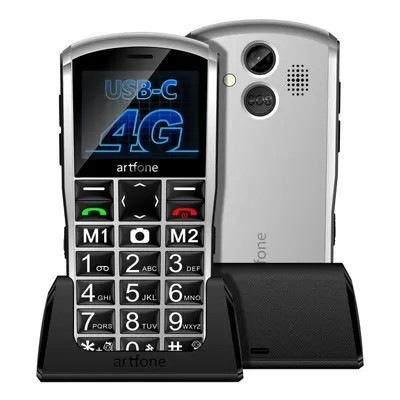 Artfone A400 4G 2.4" Große Tasten SOS Ladestation Lautsprecher Stark
