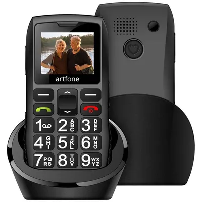 Artfone C1+ 2G Seniorentelefon mit SOS-Taste schwarz