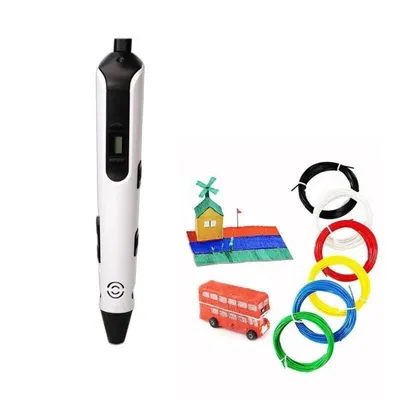 3D-Stift LCD Tragbar 12 Farben PLA 36m Temperatureinstellung Filament ABS/PLA