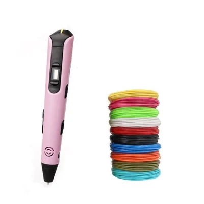 3D Stift LCD Display Mit 10 Farben PLA Filament Einstellbarer Geschwindigkeit