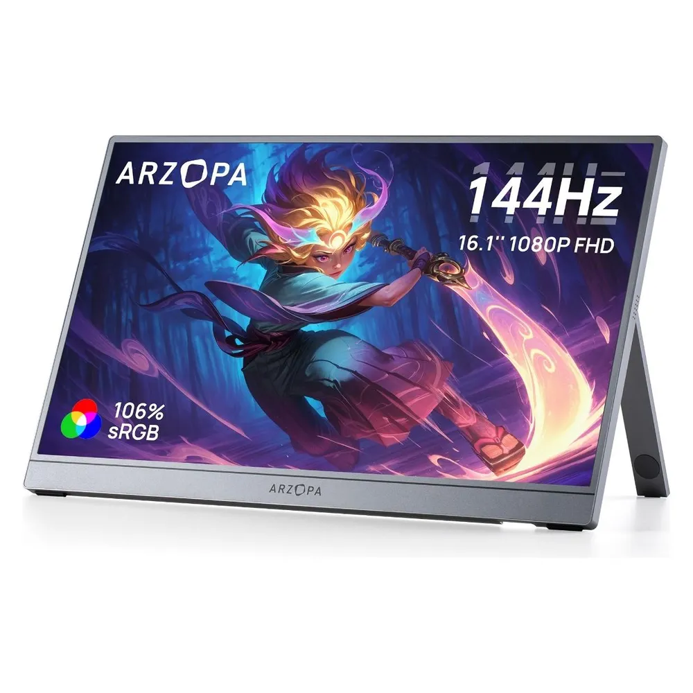 Monitor Arzopa Z1FC 16.1" FullHD 144Hz IPS Tragbar HDR10 106 sRGB Lautsprecher
