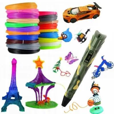Arzopa 3D Smart Pen 36 m, 12 Farben Camouflage Grün