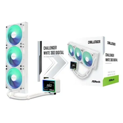 Refrigeración Líquida Asrock Challenger White 360mm 3 Ventilatoren LED