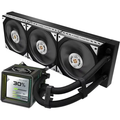 Refrigeración Líquida AsRock CPC Steel Legend Dark 360mm 3 Ventilatoren RGB