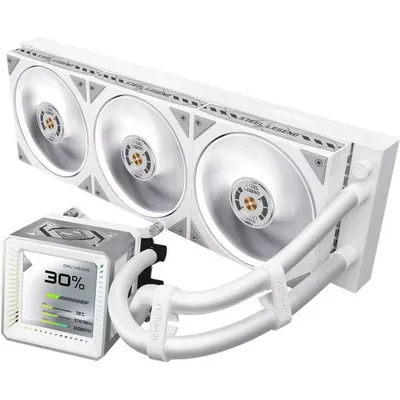 Refrigeración Líquida AsRock Steel Legend 360mm 3 Ventilatoren ARGB LCD