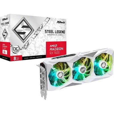 Grafikkarte ASRock Radeon RX 7600 Steel Legend OC 8GB GDDR6