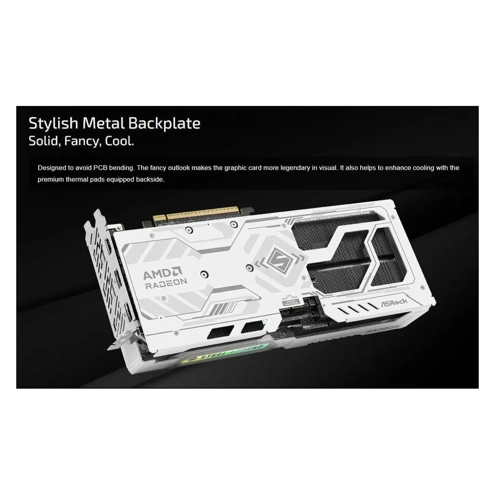 Grafikkarte ASRock Radeon RX 9060 XT Steel Legend 16GB GDDR6 PCIe 5.0 OC