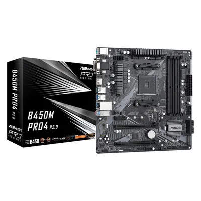 Asrock B450M Pro4 R2.0 AMD B450 Sockel AM4 micro ATX