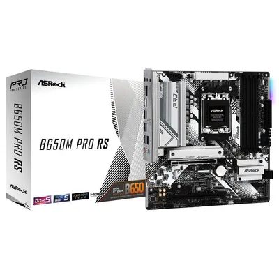 Asrock B650 AMD B650 AM5 Micro ATX B650M Pro RS DDR5 PCIe 5.0 RGB-Motherboard