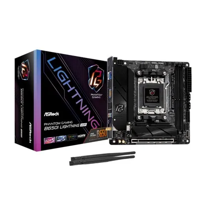 ASRock B650I AM5 Mini ITX Phantom Gaming Mainboard Lightning DDR5 WiFi 6E 2,5G LAN M.2 Gen5