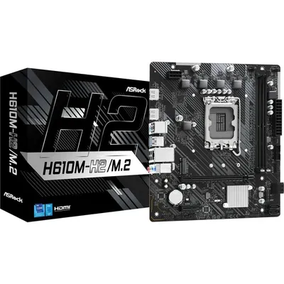 Asrock H610 Motherboard Intel H610 LGA 1700 Micro ATX H610M-H2/M.2 DDR4 M.2 PCIe