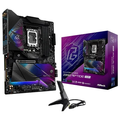 ASROCK Z890 ATX-Motherboard LGA1851 RIPTIDE WLAN DDR5 PCIe 5.0 USB 4.0