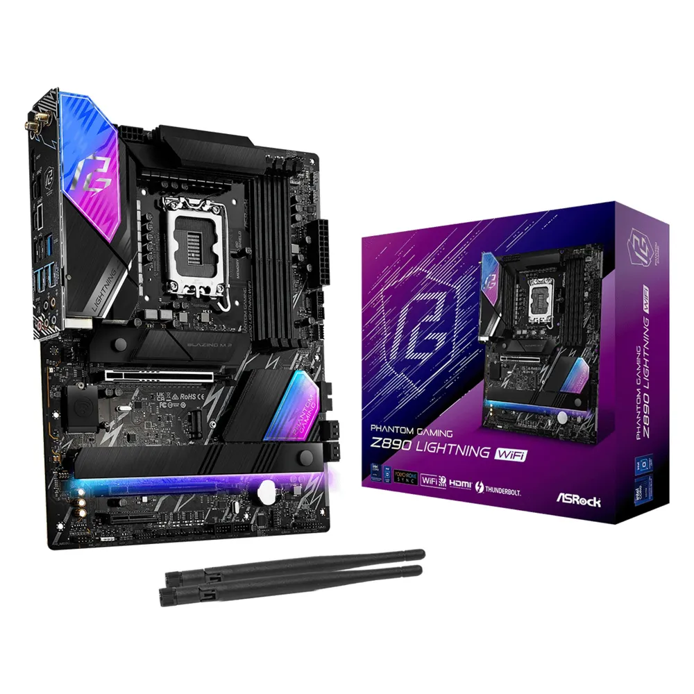 Placa Base ASRock Z890 Intel Z890 1851 ATX Lightning WiFi 7 PCIe 5.0 256GB