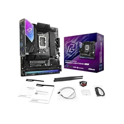 ASRock B860M Micro ATX Mainboard LGA 1851 Phantom Gaming Lightning WiFi DDR5 M.2 PCIe LAN Gigabit
