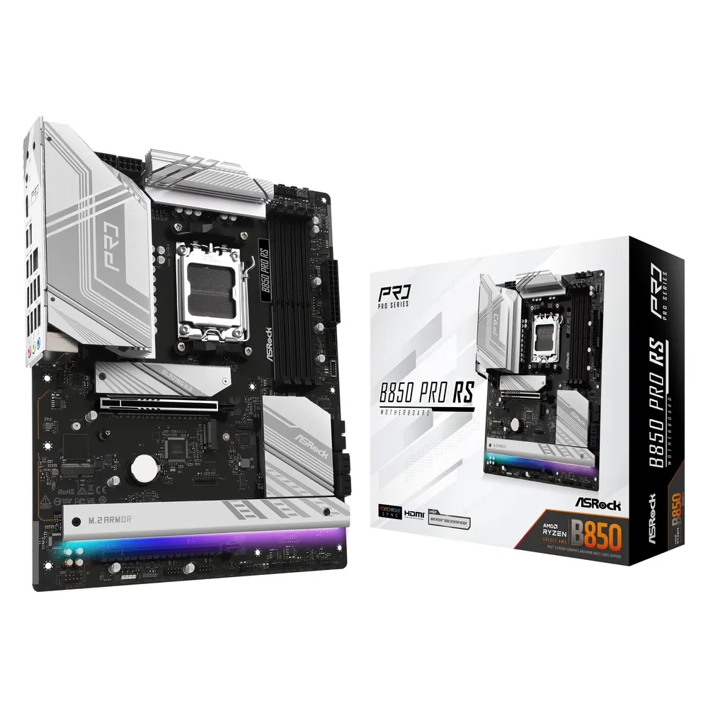 ASRock B850 AM5 ATX-Mainboard B850 Pro Race Sport DDR5 PCIe 4.0 2