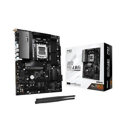 ASRock AMD B850 ATX-Mainboard AM5 B850 Pro-A WiFi 6 USB 3.2 Gen2 RAID DDR5
