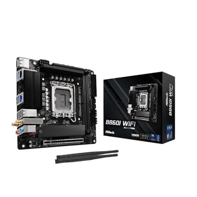 ASRock B860I LGA1851 Mini-ITX-Motherboard B860I WiFi DDR5 M.2 WiFi 6E Ethernet 2,5 Gb