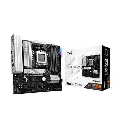 ASRock B850M Pro RS AM5 Micro ATX DDR5 PCIe 4.0/5.0 USB-C Gaming-/Kreativ-Motherboard