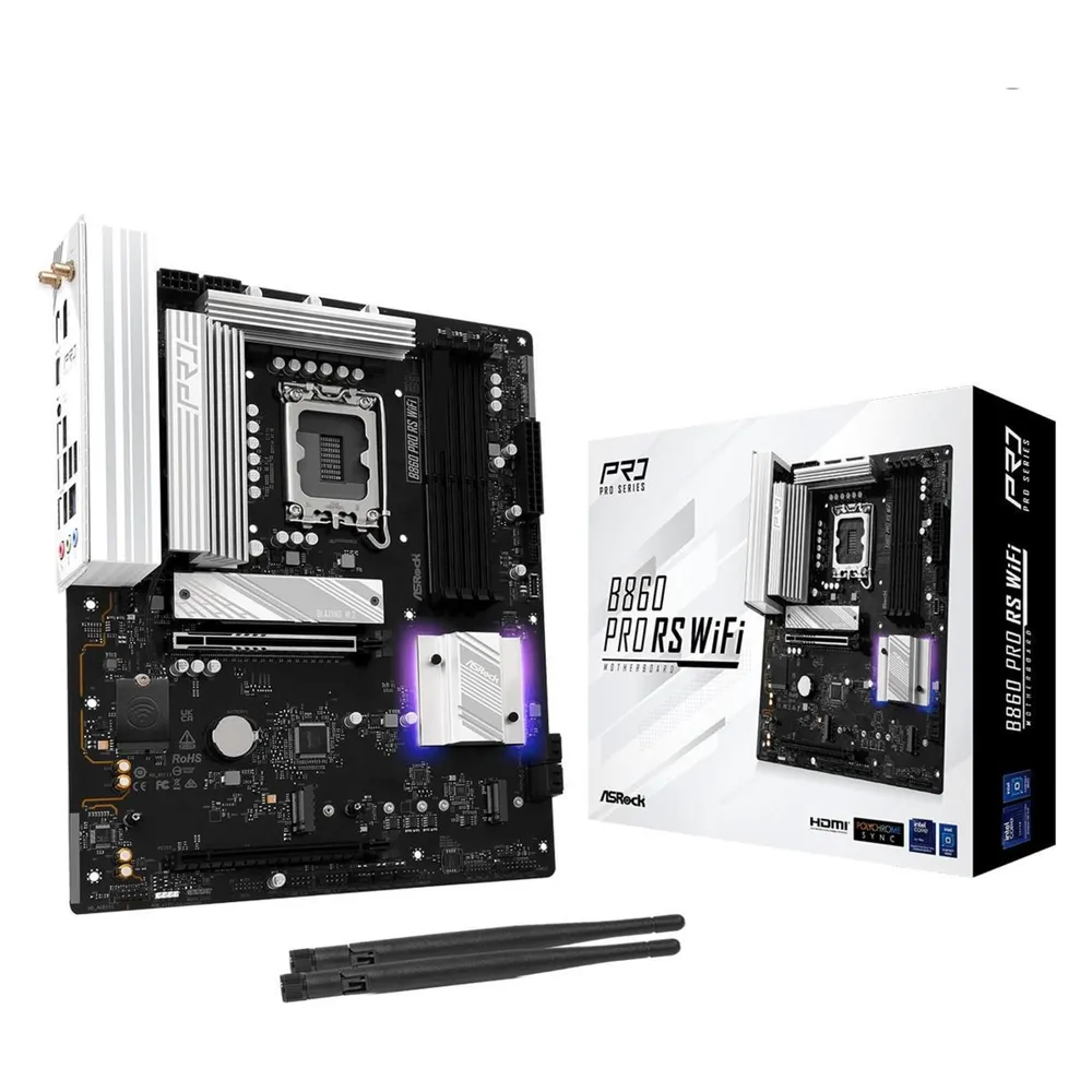 Motherboard ASRock B860 Pro Race Sport Intel B860 LGA1851 DDR5 ATX WiFi 6E PCIe 5.0 256GB RAID