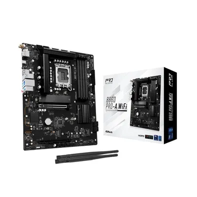 Asrock B860 Mainboard Intel B860 LGA 1851 ATX Pro-A WiFi 6E DDR5 M.2 2.5G LAN