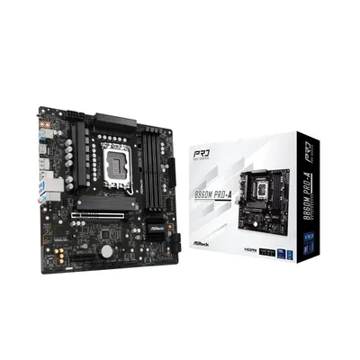 Asrock B860 Mainboard Intel LGA 1851 Micro ATX B860M Pro-A DDR4 PCIe 3.0 M.2