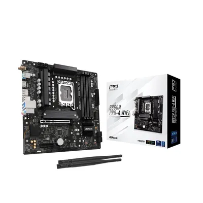 Asrock B860 Micro ATX LGA 1851 B860M Pro-A WiFi DDR5 PCIe Ethernet HD-Motherboard