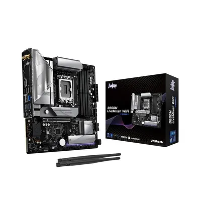 Asrock B860 Micro ATX LGA 1851 B860M LiveMixer WiFi 6E DDR5/M.2 Hauptplatine