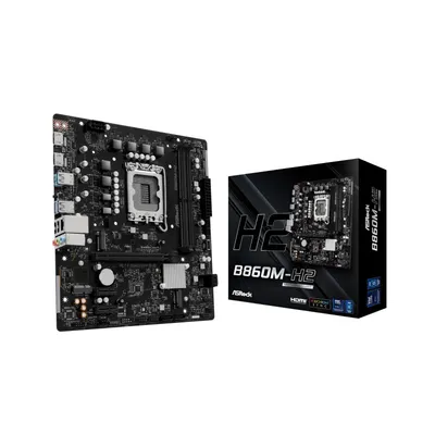 ASRock B860 Micro ATX-Motherboard LGA 1851 B860M-H2 DDR4 USB 3.0 VRM optimiert