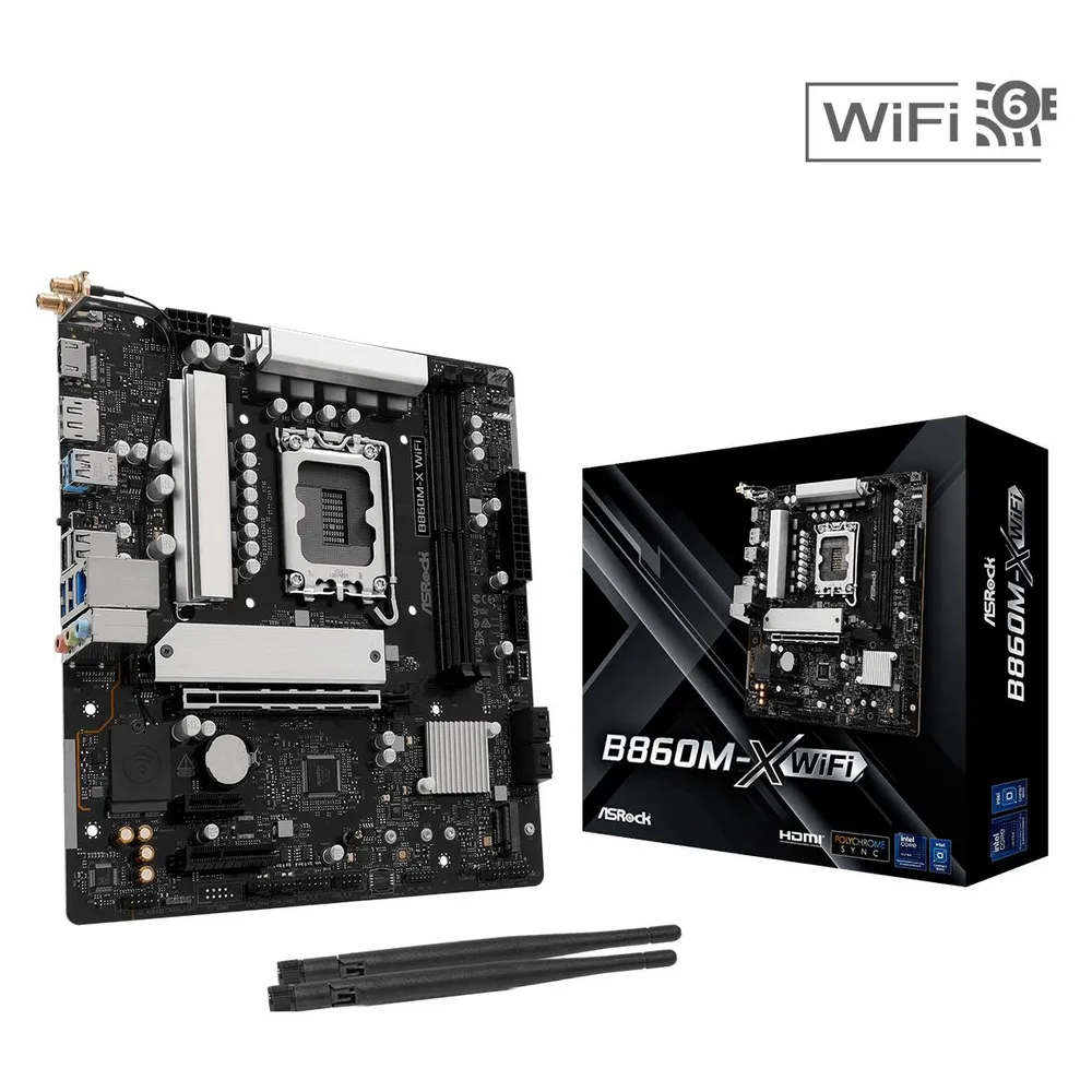Motherboard ASRock B860M-X WiFi R2.0 Intel B860 LGA1851 DDR5 Micro ATX WiFi 6E