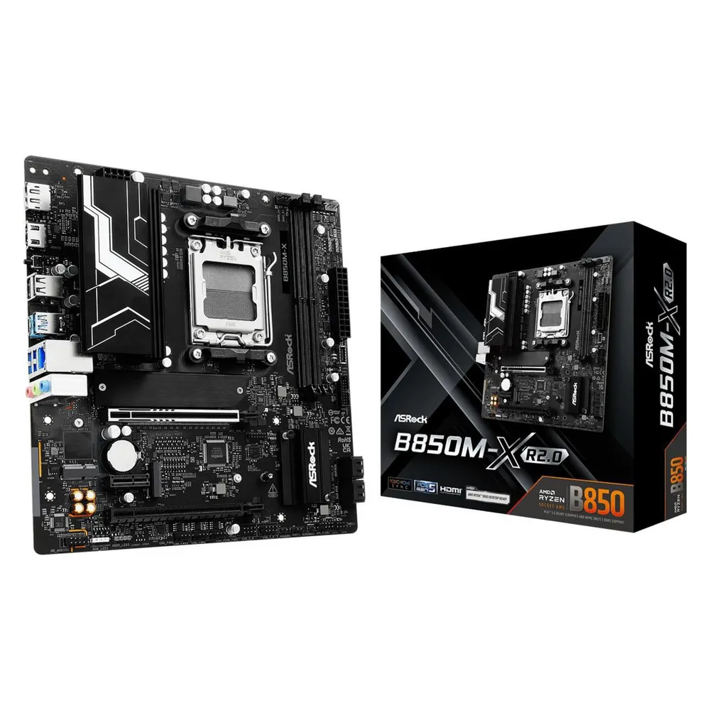 Motherboard Asrock B850M-X R2.0 B850 Sockel AM5 DDR5 Micro-ATX 2.5GbE RGB