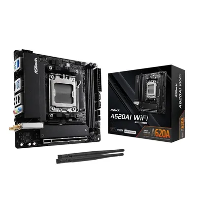 Motherboard Asrock A620AI WiFi AMD A620A Sockel AM5 DDR5 Mini ITX Wi-Fi 6E RGB