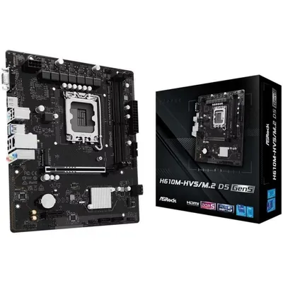 Mainboard AsRock H610M-HVS/M.2 D5 GEN5 Intel H610 LGA1700 DDR5 Micro ATX